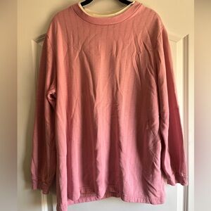 Blair Vintage Pink Sweatshirt with Cream Trim